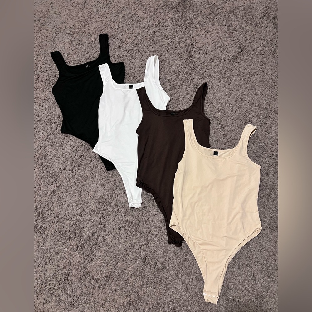 NEVER WORN BRAND NEW Women One Piece Set - Black, White, Brown, and Cream